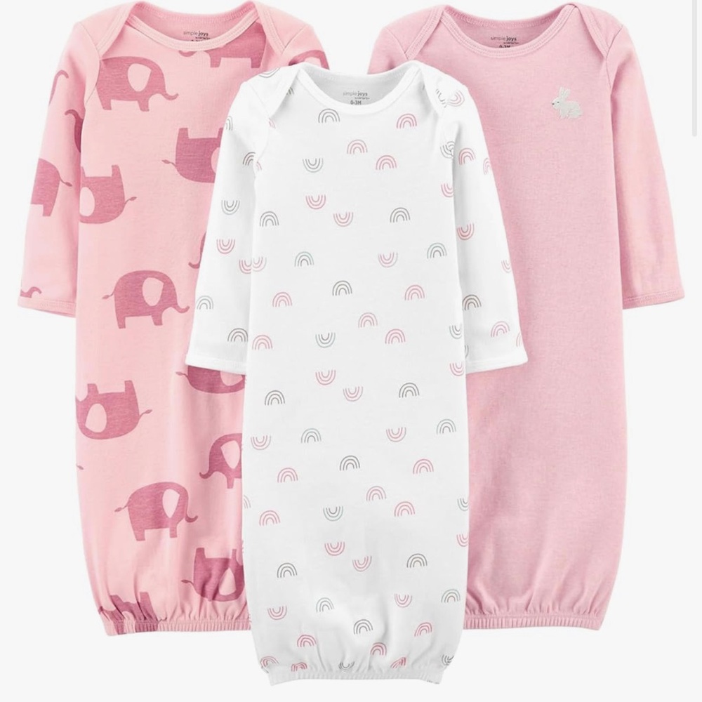 0-3 month gowns